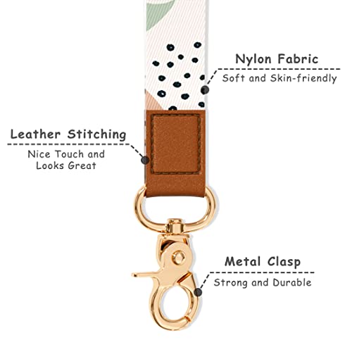 Image of Wrist Lanyard Key Chain, Cute Wristlet Strap Keychain Holder for Women Men Car Keys ID Badges Card Wallet Phone Camera