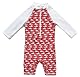 BONVERANO Kleiner Mädchen Badeanzug EIN Stück Mit Badekappe UV-Schutz 50+ (Schwertfisch, 24-36Months, 24_Months)