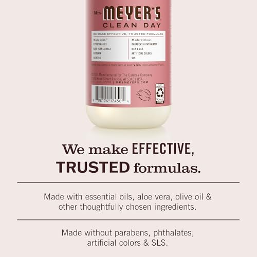 Image of MRS. MEYER'S CLEAN DAY Hand Soap, Rosemary Scent, 12.5 Fl Oz Bottle
