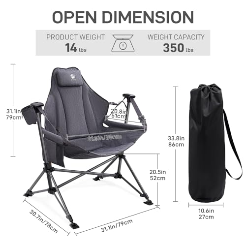 Ever Advanced HM-054-GYGY Padded Hammock Camping Chair thumb #7