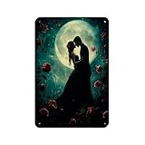Dark Romance Art, Dark Academia Poster, Retro-Poster, 
