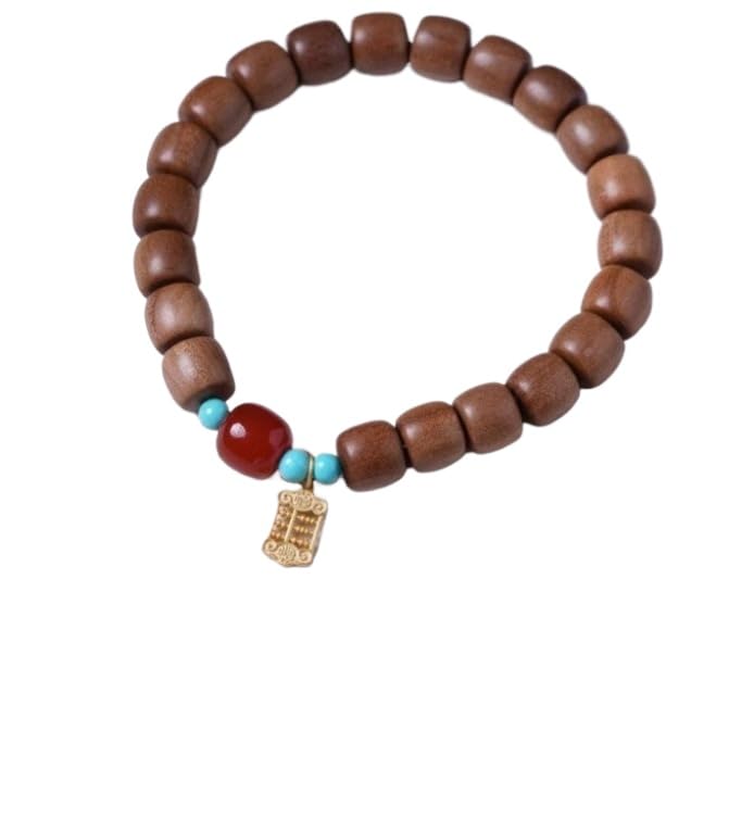 Mala Bois d'Agar et Santal Indien Sauvage | Cadeau Spirituel Perle 8mm