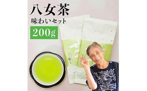 自社製造の深蒸しの八女茶!味わい茶100g入り2袋セット