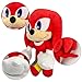 Moptrek hes Sonic 2 Plush Toy The Hedgehog Movie Sonic Plush Toys Knuckles Shadow Tails Plush Doll Toys Gifts for Boys and Girls (Knuckles)