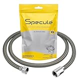 Specule 1 Meter High Pressure Flexible Tube Shower Hose Pipe/Hand Shower Pipe/Health Faucet Tube Jet Spray Pipe (Chrome)