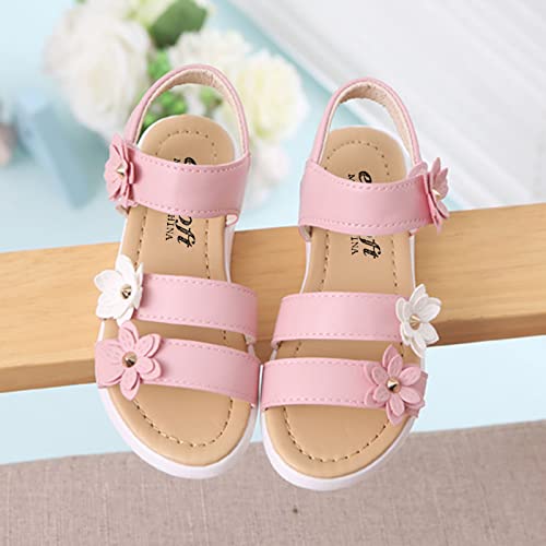 Little Girls Black Slides Baby Children Shoes Sandals Crossed Toddler Strap Leather Girls Girl's Bedroom with4