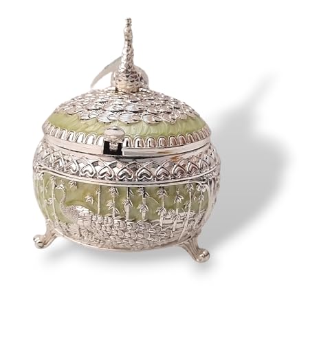 Image of Traditional Multipurpose German Silver Storage Box | Home Decor (1603)