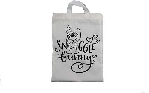 Kids Snuggle Easter Bunny Cotton White Easter Bag