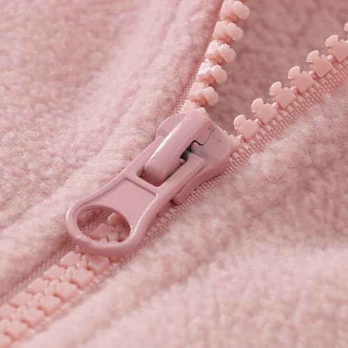 LittleSpring Neutral Boys Girls Fleece Zip Up Jackets with Sherpa Lined3