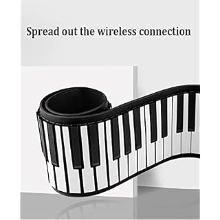 FEFCK 88-Key Roll Piano pour Débutant Et Enfants Dual Haut-parleurs Bluetooth Piano Piano Piano Soft Silicone Porte-Clavier MIDI - Les Beatles, Paul McCartney, John Lennon, RIngo Starr, George Harrison FEFCK 88-Key Roll Piano pour Débutant Et Enfants Dual Haut-parleurs Bluetooth Piano Piano Piano Soft Silicone Porte-Clavier MIDI – Image 2