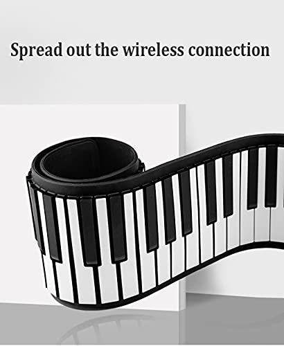 FEFCK 88-Key Roll Piano pour Débutant Et Enfants Dual Haut-parleurs Bluetooth Piano Piano Piano Soft Silicone Porte-Clavier MIDI - Les Beatles, Paul McCartney, John Lennon, RIngo Starr, George Harrison FEFCK 88-Key Roll Piano pour Débutant Et Enfants Dual Haut-parleurs Bluetooth Piano Piano Piano Soft Silicone Porte-Clavier MIDI – Image 3