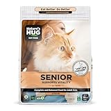 Nature's HUG Hypoallergenic Dry Cat Food for Senior Support Vitality – Complete & Balanced Nutrition, Sensitive Stomach Support, High-Protein, Grain Free – 10lb