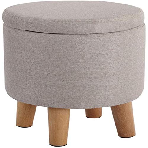 Tabouret d'appoint rond pour ranger et libérer de l'espace - 2