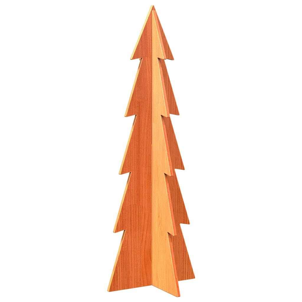 Árbol de Navidad de Madera Maciza 112 cm