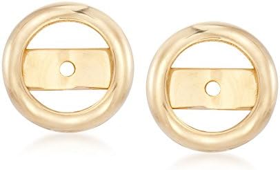 Ross-Simons 14kt Yellow Gold Bezel Earring Jackets