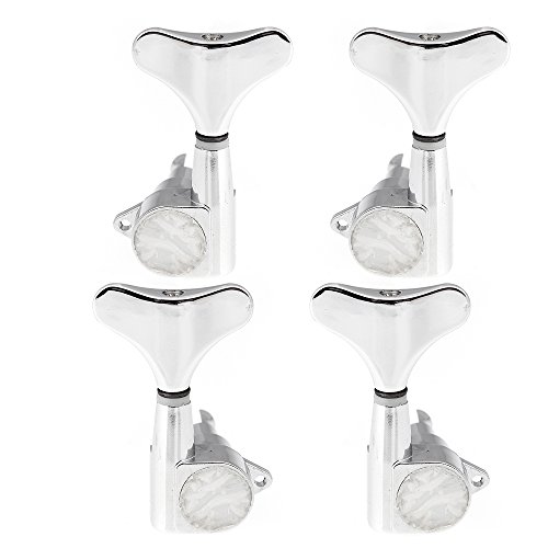 KKmoon 4 pinos de afinação selados em cromo afinadores para baixo 2L + 2R