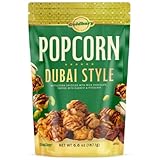GOLDBURY Delights Popcorn Dubai Style, From Makers of Beemax Chocolate, Milk Drizzled Kettlecorn Layered Pistachio & Kadaif, Gourmet for Snacking, Gifting & More, 6.6 oz Resealable Pouch