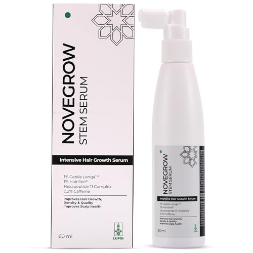 Image of STEM SERUM, Intensive Hair Growth Serum, Reduces Hair Fall and Hair Loss, Boosts Scalp Health, Contains Capilla Longa, Dermatologically Tested, All Hair Types, For Men and Women, 60ml.