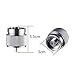 Kbrotech Camping Stove Adapter 1LB Propane Small Tank Input and a Lindal Valve EN417 Output Outdoor Cylinder LPG Canister Convert (Gray)