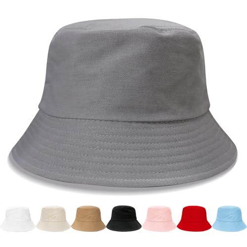 Image of NPQQUAN Bucket Hats for Men Women Packable Foldable Sun Hats for Women Beach Travel Cap
