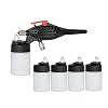 Wide-variërend High verstuiven Siphon Feed Airbrush 0.3mm Single Action Air Brush Kit for make-up bodypainting Tattoo…