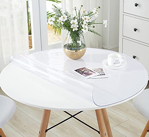 Nappe de table transparente ronde en PVC 2mm imperméable - 3