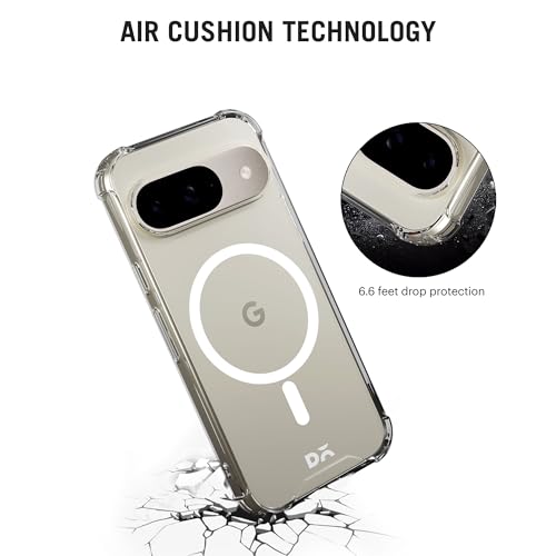 Image of DailyObjects Clear Magnetic Phone Case Cover Compatible with Google Pixel 9 | Wireless Charging Slim Back Cover | 2 Layer Edge Protection & Shockproof