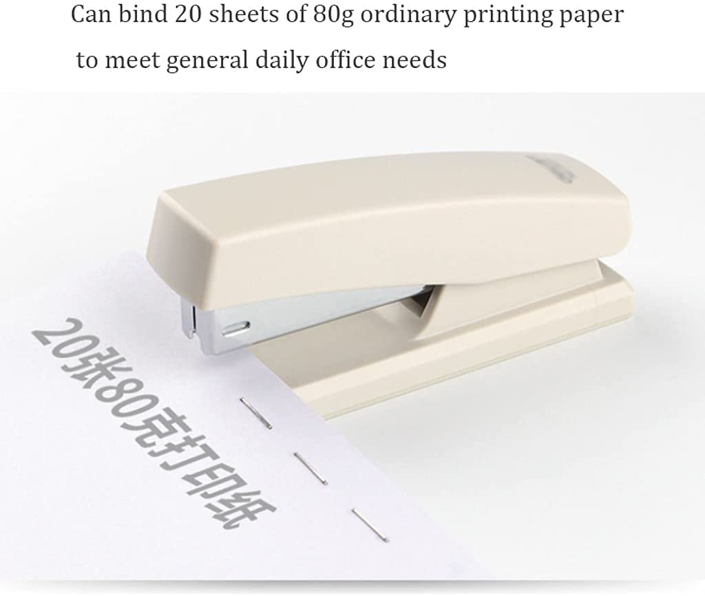 Manueller Hefter for den Heimgebrauch, Büro, großer, müheloser Desktop-Hefter mit einer Kapazität von 20 Blatt, einfach zu ladende ergonomische