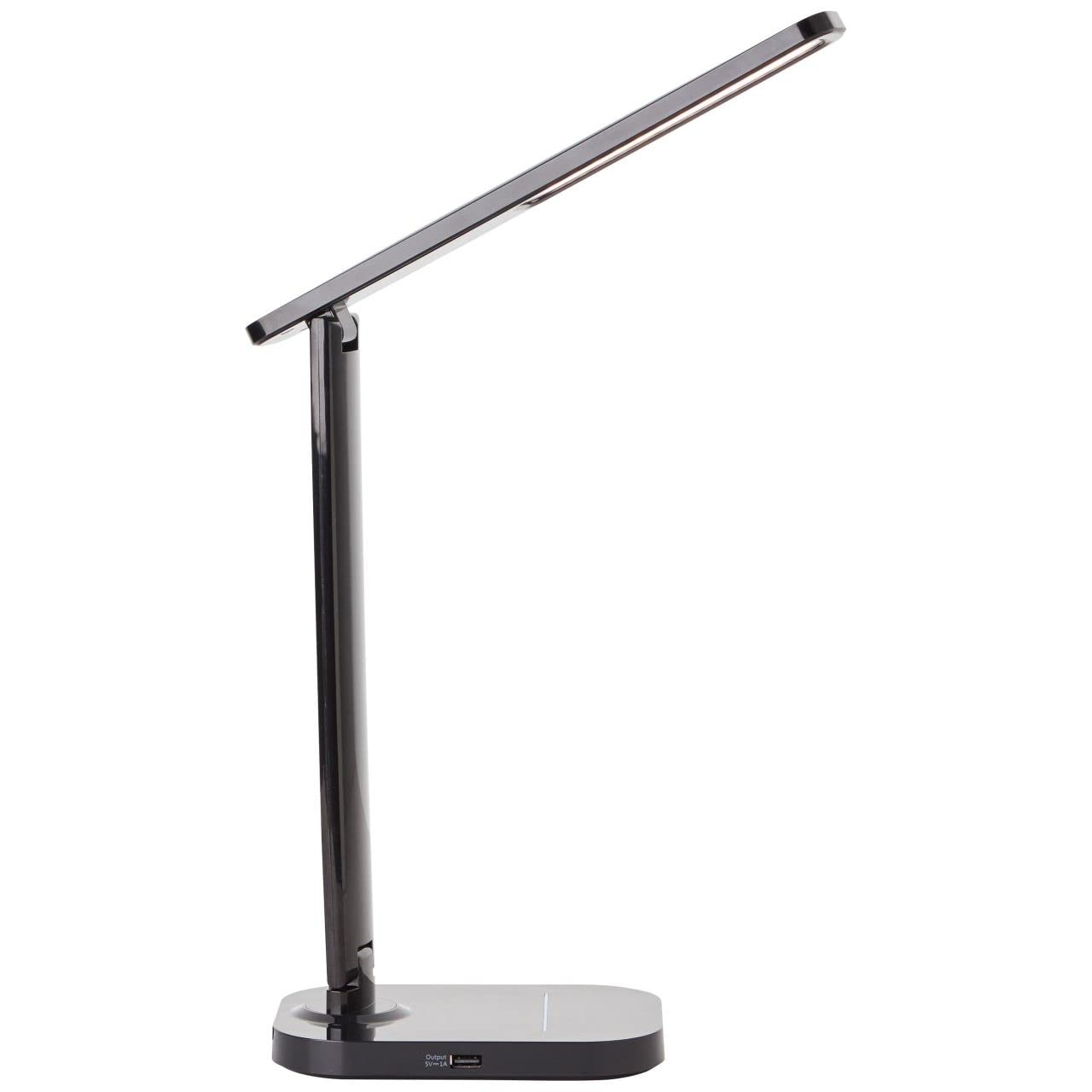 Błyszczący | Vicari czarna lampa stołowa LED, 1 x wbudowana dioda LED, 6 W, (450 lm, 3000-6100K)