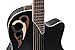 Ovation CDX40-5-G Celebrity Elite Deluxe CDX40 Electric Acoustic Guitar Solid Spruce Top Deep Contour Lyrachord Body Black Satin