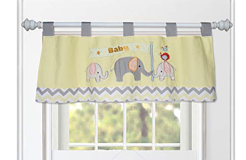 Babyfad Elephant Yellow Chevron 9 Piece Baby Crib Bedding Set 100% Cotton #TOP3