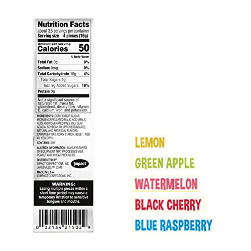 Warheads Extreme Sour Hard Candy, Assorted Flavors - 2 Oz (Pack Of 5) #TOP3