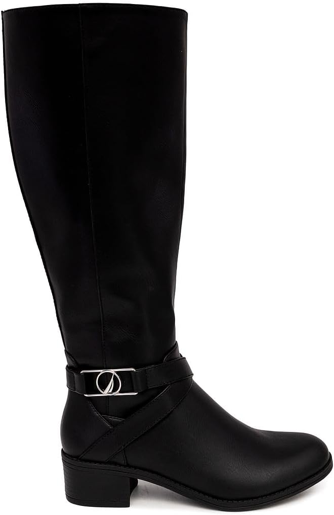 Nautica Women's Tall Shaft Riding Boots: Stylish Knee-High Dress Shoes for Fall & Winter