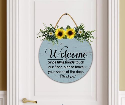 Door Sign - No Shoes Decor for Baby Shower Party