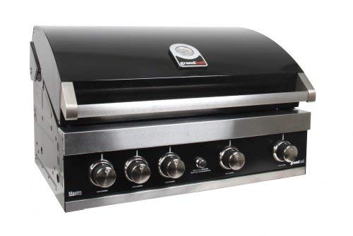 Grandhall Gasgrill Maxim GT4B-V Einbau Grill Gas Garten Gartenkamin Kamin Abdeckhaube Mit Abdeckhaube