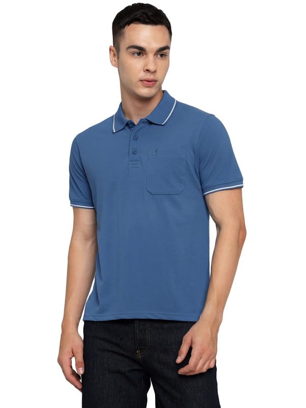 Image of AMERICAN CREW Men's Polo Collar T-Shirt with Pocket, Combo Pack of 2