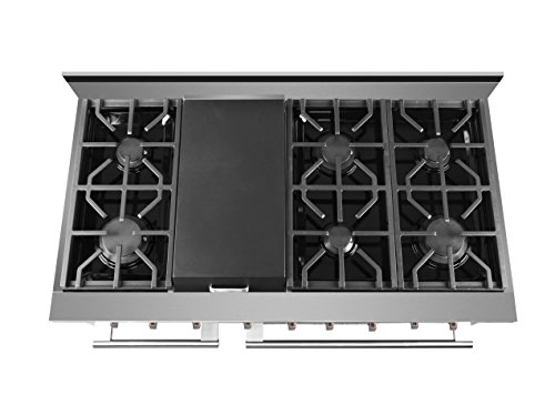 Nxr Sc4811 48" 7.2 Cu.ft. Pro-Style Natural Gas Range With Convection Oven, Stainless Steel #TOP4