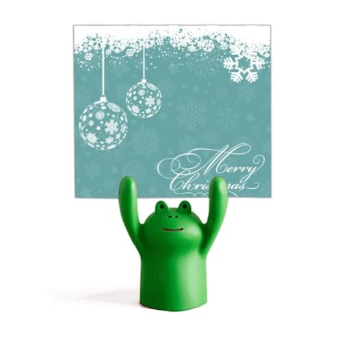 Porte-nom grenouille dessin animé et flocon de neige pour réception originale