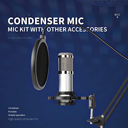 Microphone condensateur 3.5mm pour enregistrement et chant sur PC