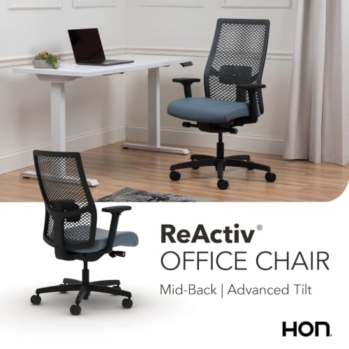 Image of HON Ignition 2.0 ReActiv Ergonomic Office Chair, Lumbar Support, Nimbus