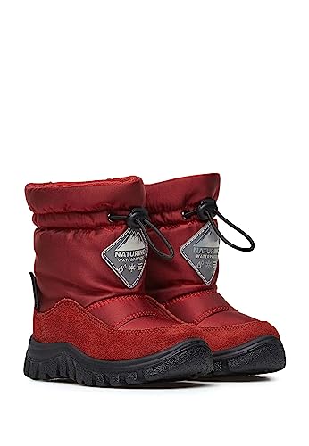 Naturino Girl's Snow Boot, Maroon, 4.5 Uk Child #TOP6
