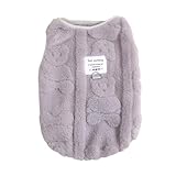 [Tumanld]【防寒ペットウェア】犬猫兼用 リード付きベスト 珊瑚フ製 マカロンカラー6色展開 冬用ペットベスト XS～XXLサイズ プレゼント対応 (七夕・ハロ対応)