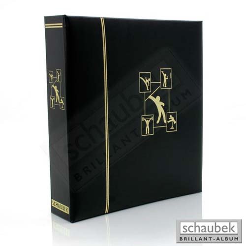 Preisvergleich Produktbild Schaubek Kunstleder-Schraubbinder mit goldener Motivprägung Sport ohne Schutzkassette ds1015 / Sport