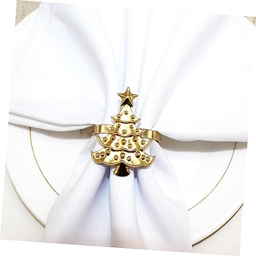 Didiseaon 12Pçs Suporte De Guardanapo De Decoração Fivelas De Guardanapo Delicadas De Liga Fivelas D