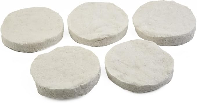 Eawfgtuw Biyo Etanol Soba için Seramik Yünü - CMS Bio-Fibres, Biyo Etanol Ocağı/Biyo Etanol Brülör için Seramik Sünger, Yangın Güvenliği ile Uzun Ömürlü Alev (1/2/3/5 adet) (5 adet)