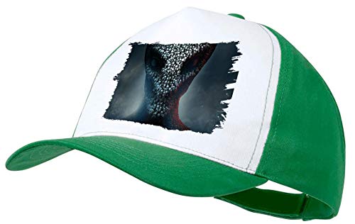 MERCHANDMANIA Gorra Verde Calavera Alien Juego Shooter Color Cap