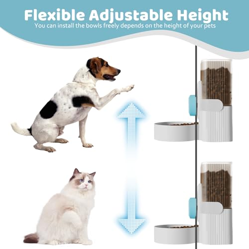 Yummy Sam Gaiola Suspensa Automática para Comida de Animais de Estimação, Dispensador de Garrafa de