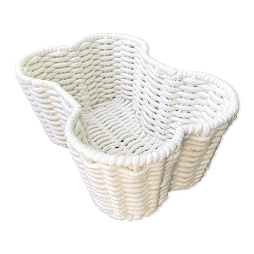 Otterpets Toy Bin For Pets, Bone Shape Basket, Cotton Rope Storage, Handmade, Dog Toy Bin Organizer #TOP3