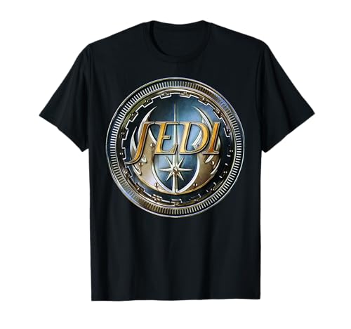 T-shirt Star Wars Jedi Logo vêtement geek science-fiction coton noir