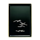 サンメニー 慶弔両用 名刺盆 (切手盆) 山中漆器 日本製 お手軽 仏具 法事 シンプル 多様 で 万能 祝儀盆 黒(フチ金) 松葉 法要 冠婚葬祭 ビジネス シーン ふだん 使い お香典 ご祝儀 お布施 マルチトレイ お 盆 給仕盆 焼香盆 にも 石川県で 製造 幅19.5×奥行13.5×厚さ1.3cm [Sunmany]